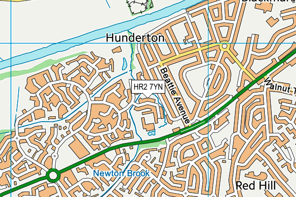 HR2 7YN map - OS VectorMap District (Ordnance Survey) HR2 7YN map - OS VectorMap District (Ordnance Survey)