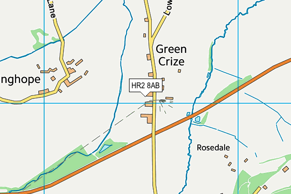 HR2 8AB map - OS VectorMap District (Ordnance Survey) HR2 8AB map - OS VectorMap District (Ordnance Survey)