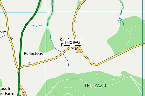 HR2 8AQ map - OS VectorMap District (Ordnance Survey) HR2 8AQ map - OS VectorMap District (Ordnance Survey)