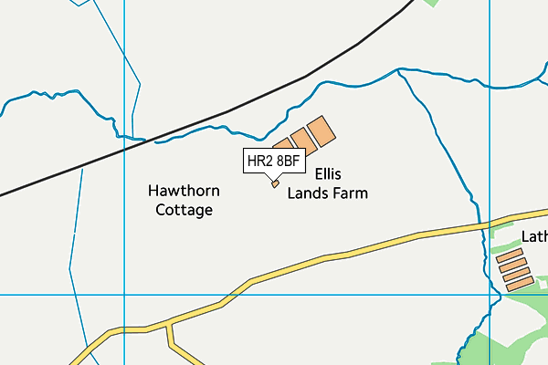 HR2 8BF map - OS VectorMap District (Ordnance Survey)