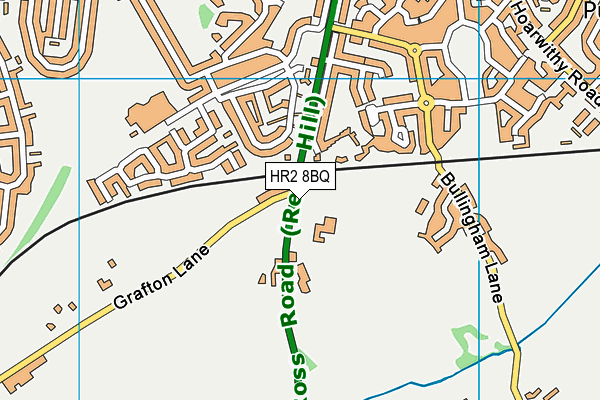 HR2 8BQ map - OS VectorMap District (Ordnance Survey) HR2 8BQ map - OS VectorMap District (Ordnance Survey)