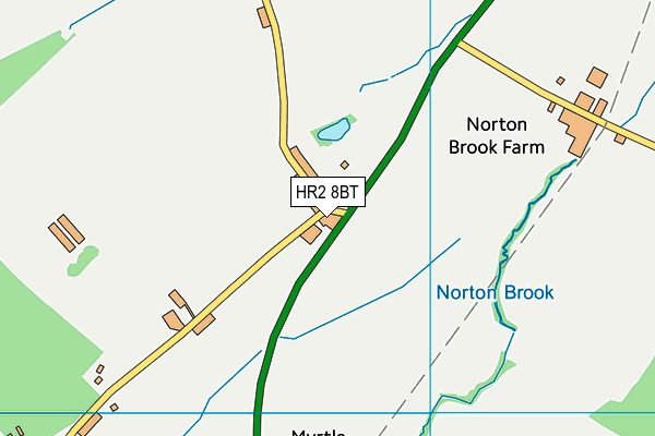 HR2 8BT map - OS VectorMap District (Ordnance Survey) HR2 8BT map - OS VectorMap District (Ordnance Survey)