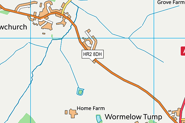 HR2 8DH map - OS VectorMap District (Ordnance Survey) HR2 8DH map - OS VectorMap District (Ordnance Survey)