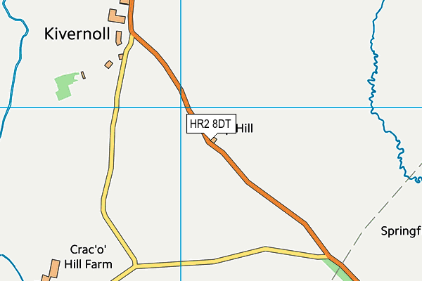 HR2 8DT map - OS VectorMap District (Ordnance Survey) HR2 8DT map - OS VectorMap District (Ordnance Survey)