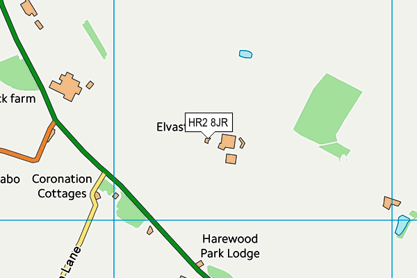 HR2 8JR map - OS VectorMap District (Ordnance Survey)