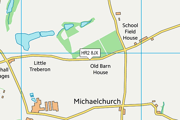 HR2 8JX map - OS VectorMap District (Ordnance Survey) HR2 8JX map - OS VectorMap District (Ordnance Survey)