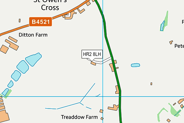 HR2 8LH map - OS VectorMap District (Ordnance Survey)