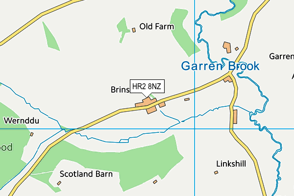 HR2 8NZ map - OS VectorMap District (Ordnance Survey) HR2 8NZ map - OS VectorMap District (Ordnance Survey)