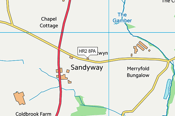 HR2 8PA map - OS VectorMap District (Ordnance Survey) HR2 8PA map - OS VectorMap District (Ordnance Survey)