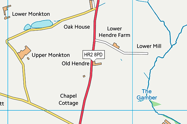 HR2 8PD map - OS VectorMap District (Ordnance Survey) HR2 8PD map - OS VectorMap District (Ordnance Survey)
