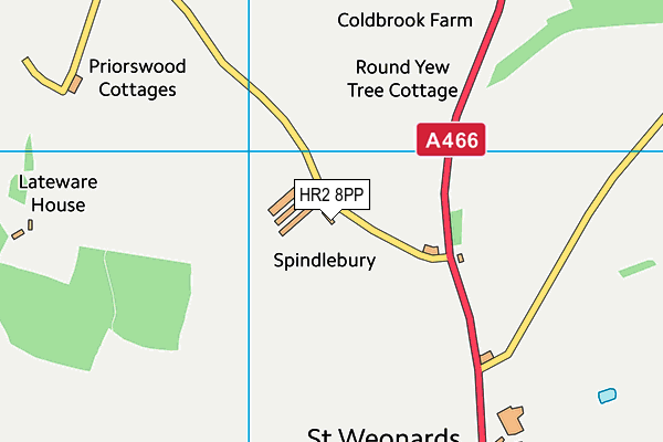 HR2 8PP map - OS VectorMap District (Ordnance Survey) HR2 8PP map - OS VectorMap District (Ordnance Survey)