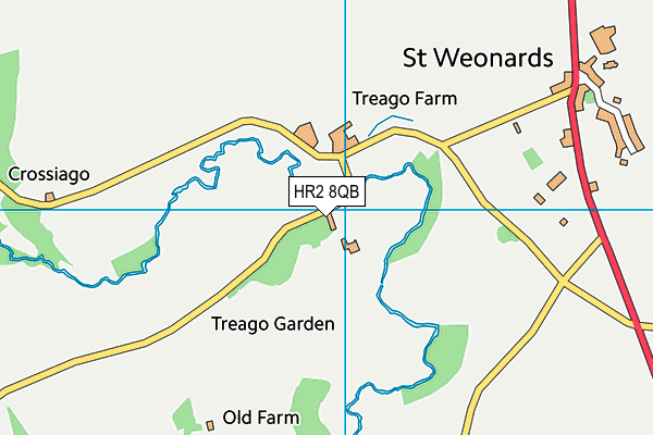 HR2 8QB map - OS VectorMap District (Ordnance Survey) HR2 8QB map - OS VectorMap District (Ordnance Survey)