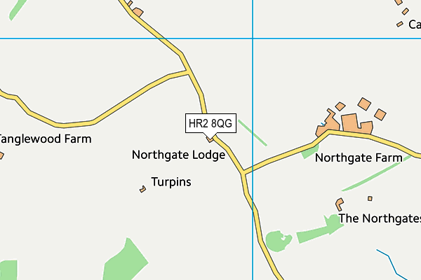 HR2 8QG map - OS VectorMap District (Ordnance Survey)