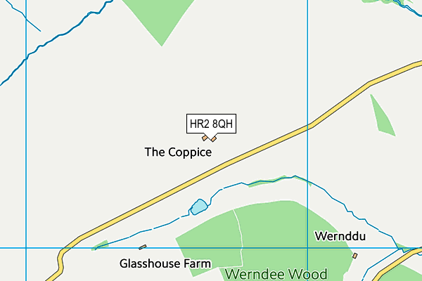 HR2 8QH map - OS VectorMap District (Ordnance Survey) HR2 8QH map - OS VectorMap District (Ordnance Survey)