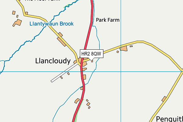 HR2 8QW map - OS VectorMap District (Ordnance Survey) HR2 8QW map - OS VectorMap District (Ordnance Survey)
