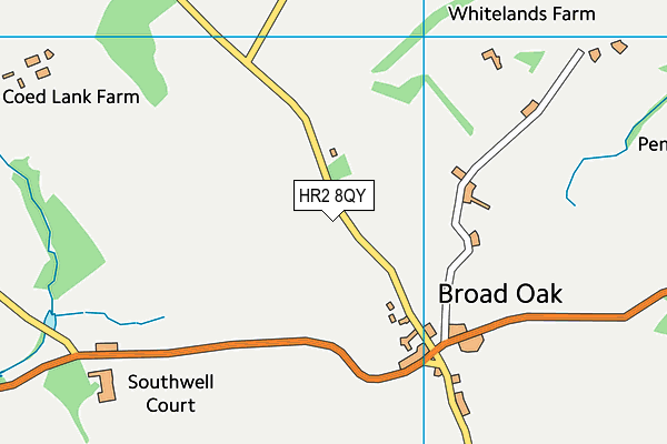 HR2 8QY map - OS VectorMap District (Ordnance Survey) HR2 8QY map - OS VectorMap District (Ordnance Survey)