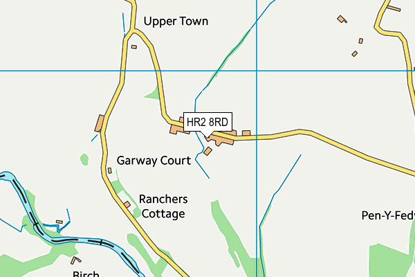 HR2 8RD map - OS VectorMap District (Ordnance Survey) HR2 8RD map - OS VectorMap District (Ordnance Survey)