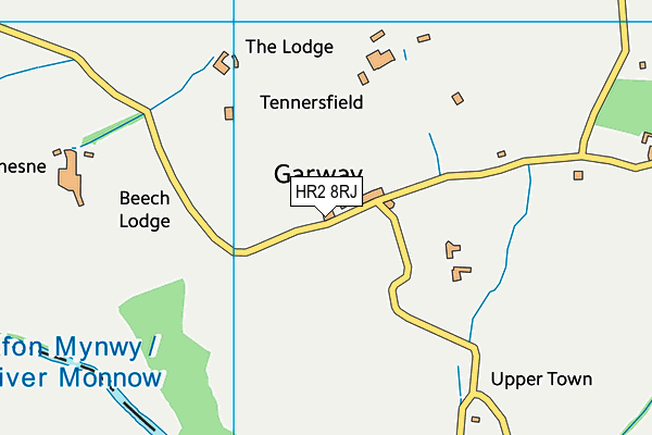 HR2 8RJ map - OS VectorMap District (Ordnance Survey) HR2 8RJ map - OS VectorMap District (Ordnance Survey)