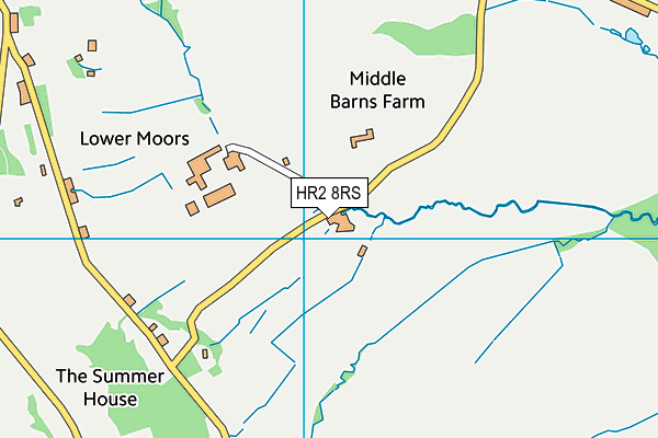 HR2 8RS map - OS VectorMap District (Ordnance Survey) HR2 8RS map - OS VectorMap District (Ordnance Survey)