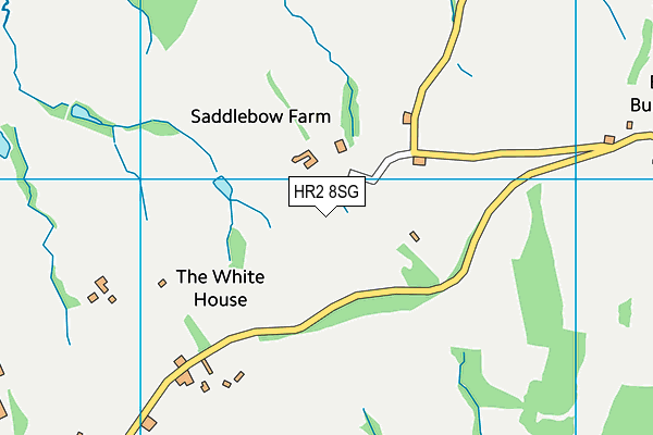 HR2 8SG map - OS VectorMap District (Ordnance Survey) HR2 8SG map - OS VectorMap District (Ordnance Survey)