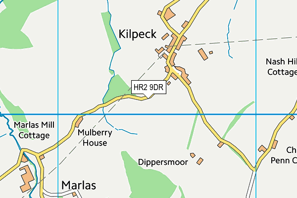HR2 9DR map - OS VectorMap District (Ordnance Survey) HR2 9DR map - OS VectorMap District (Ordnance Survey)