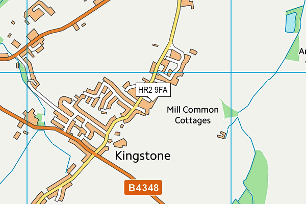 HR2 9FA map - OS VectorMap District (Ordnance Survey)