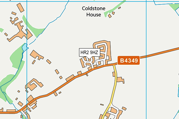 HR2 9HZ map - OS VectorMap District (Ordnance Survey) HR2 9HZ map - OS VectorMap District (Ordnance Survey)