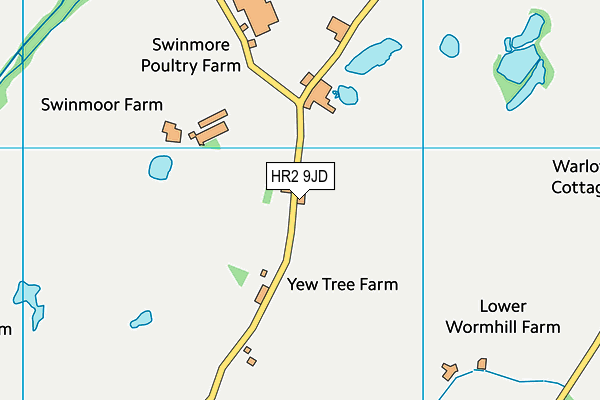 HR2 9JD map - OS VectorMap District (Ordnance Survey) HR2 9JD map - OS VectorMap District (Ordnance Survey)