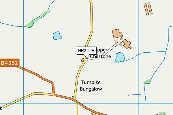 HR2 9JR map - OS VectorMap District (Ordnance Survey) HR2 9JR map - OS VectorMap District (Ordnance Survey)