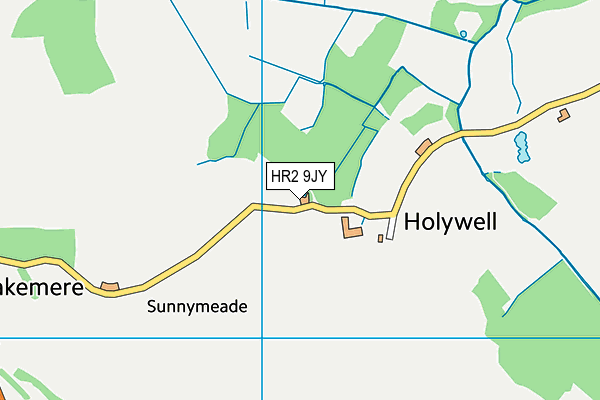 HR2 9JY map - OS VectorMap District (Ordnance Survey) HR2 9JY map - OS VectorMap District (Ordnance Survey)