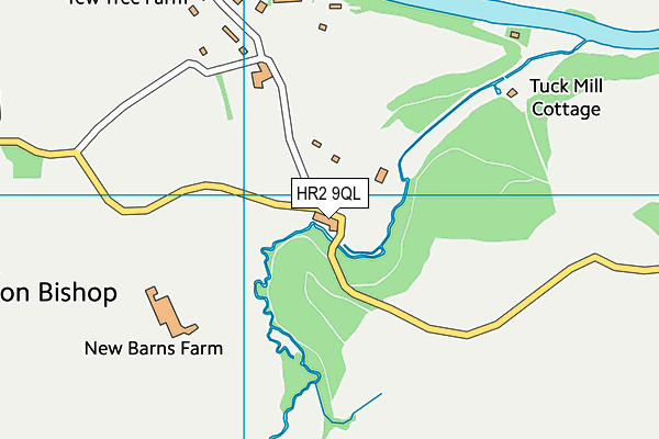 HR2 9QL map - OS VectorMap District (Ordnance Survey)