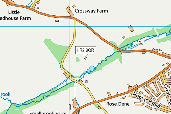 HR2 9QR map - OS VectorMap District (Ordnance Survey) HR2 9QR map - OS VectorMap District (Ordnance Survey)