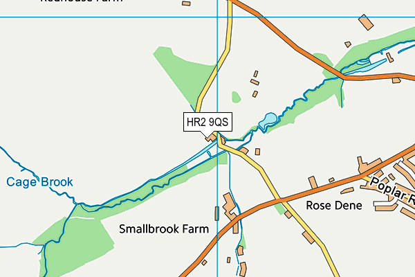 HR2 9QS map - OS VectorMap District (Ordnance Survey) HR2 9QS map - OS VectorMap District (Ordnance Survey)