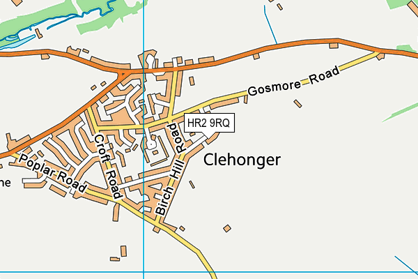 HR2 9RQ map - OS VectorMap District (Ordnance Survey) HR2 9RQ map - OS VectorMap District (Ordnance Survey)
