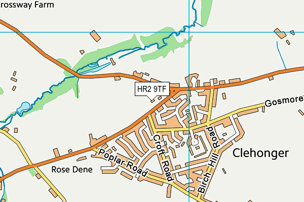 HR2 9TF map - OS VectorMap District (Ordnance Survey) HR2 9TF map - OS VectorMap District (Ordnance Survey)
