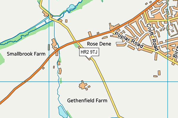 HR2 9TJ map - OS VectorMap District (Ordnance Survey) HR2 9TJ map - OS VectorMap District (Ordnance Survey)