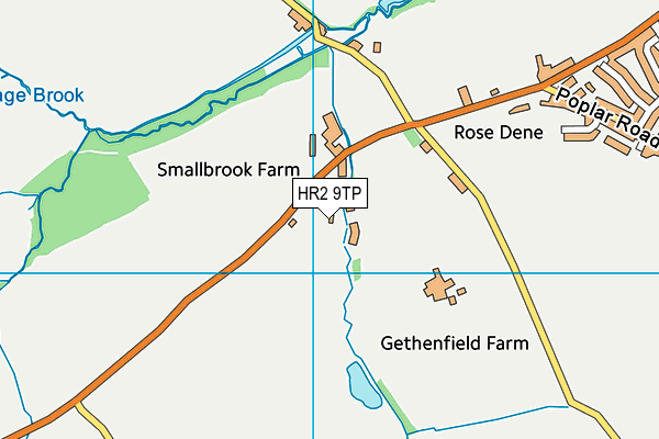 HR2 9TP map - OS VectorMap District (Ordnance Survey) HR2 9TP map - OS VectorMap District (Ordnance Survey)