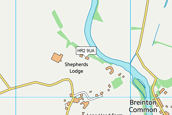 HR2 9UA map - OS VectorMap District (Ordnance Survey) HR2 9UA map - OS VectorMap District (Ordnance Survey)