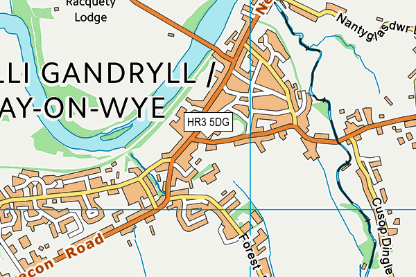 HR3 5DG map - OS VectorMap District (Ordnance Survey)
