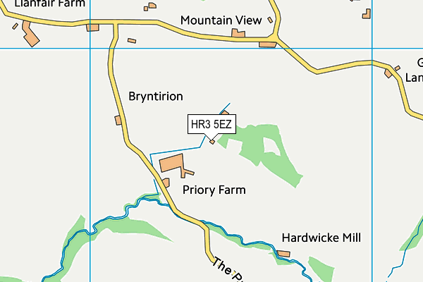 HR3 5EZ map - OS VectorMap District (Ordnance Survey)