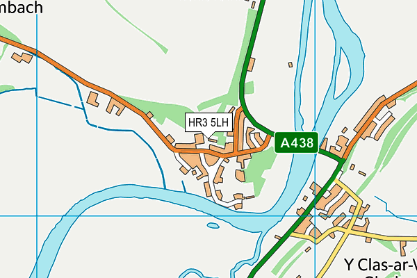 HR3 5LH map - OS VectorMap District (Ordnance Survey)