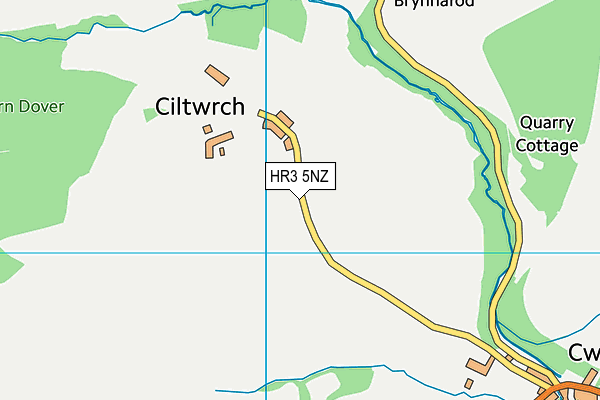 HR3 5NZ map - OS VectorMap District (Ordnance Survey) HR3 5NZ map - OS VectorMap District (Ordnance Survey)