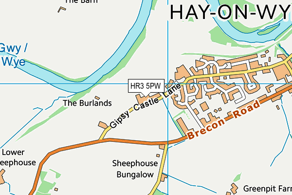 HR3 5PW map - OS VectorMap District (Ordnance Survey) HR3 5PW map - OS VectorMap District (Ordnance Survey)