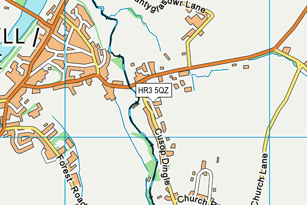 HR3 5QZ map - OS VectorMap District (Ordnance Survey) HR3 5QZ map - OS VectorMap District (Ordnance Survey)