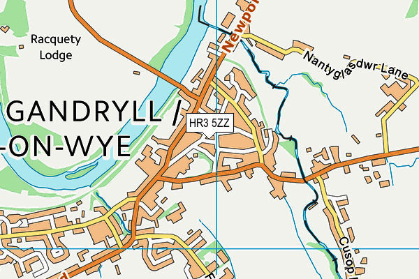 HR3 5ZZ map - OS VectorMap District (Ordnance Survey) HR3 5ZZ map - OS VectorMap District (Ordnance Survey)