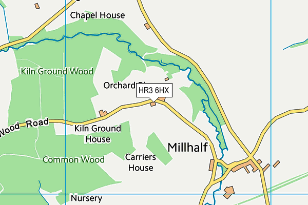 HR3 6HX map - OS VectorMap District (Ordnance Survey)