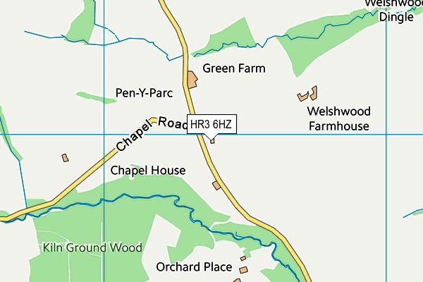 HR3 6HZ map - OS VectorMap District (Ordnance Survey) HR3 6HZ map - OS VectorMap District (Ordnance Survey)