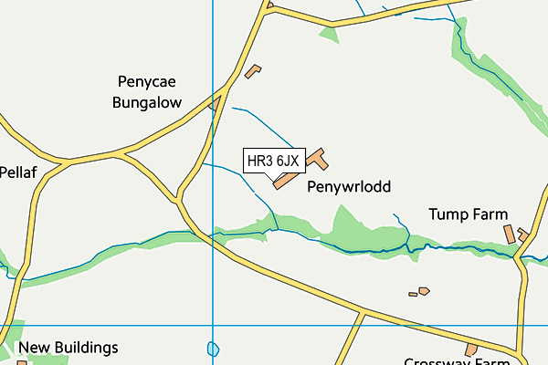 HR3 6JX map - OS VectorMap District (Ordnance Survey)