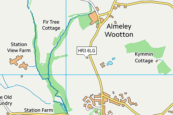 HR3 6LG map - OS VectorMap District (Ordnance Survey)