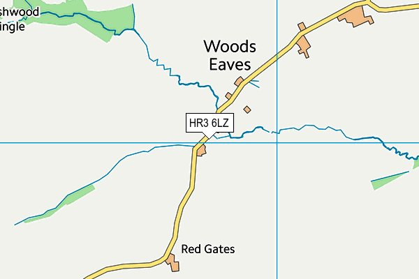 HR3 6LZ map - OS VectorMap District (Ordnance Survey)
